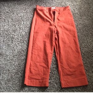2 madewell crop Emmett wide size 30 leg pants.